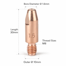 40KD CONTACT TIP M8X30X1.6mm